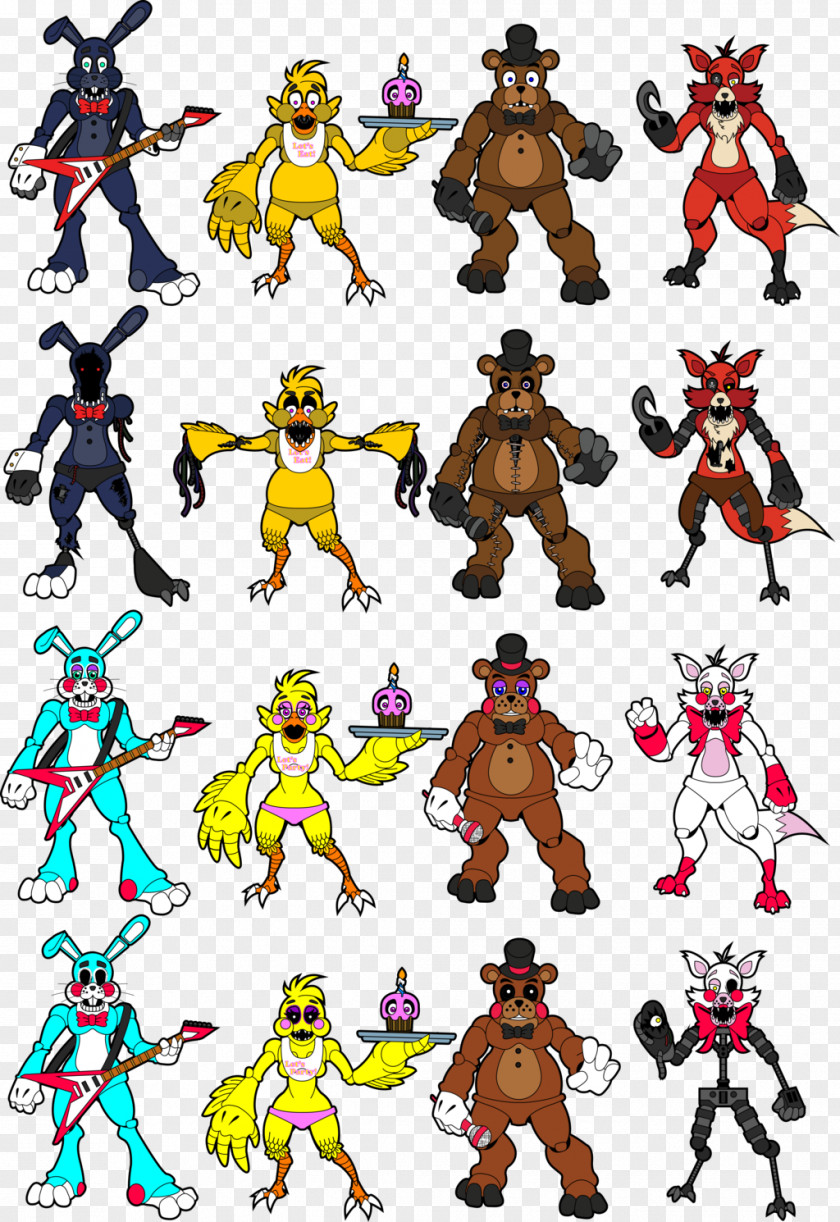 Nightmare Foxy Olive Oyl Popeye Five Nights At Freddy's 2 Bluto PNG