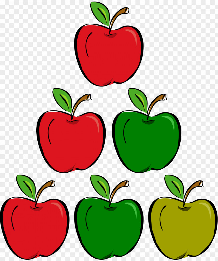 Two Apple Cartoon Drawing Clip Art PNG