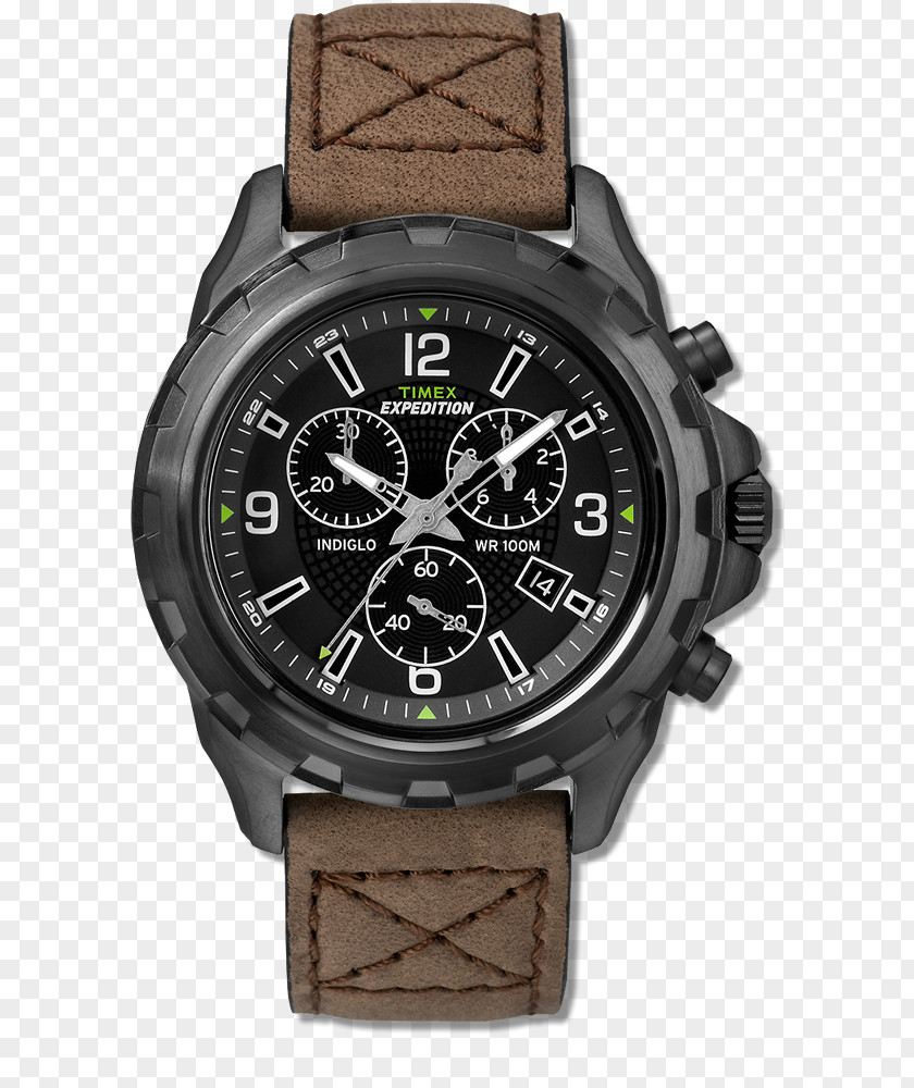 Watch Timex Group USA, Inc. Chronograph Indiglo Strap PNG