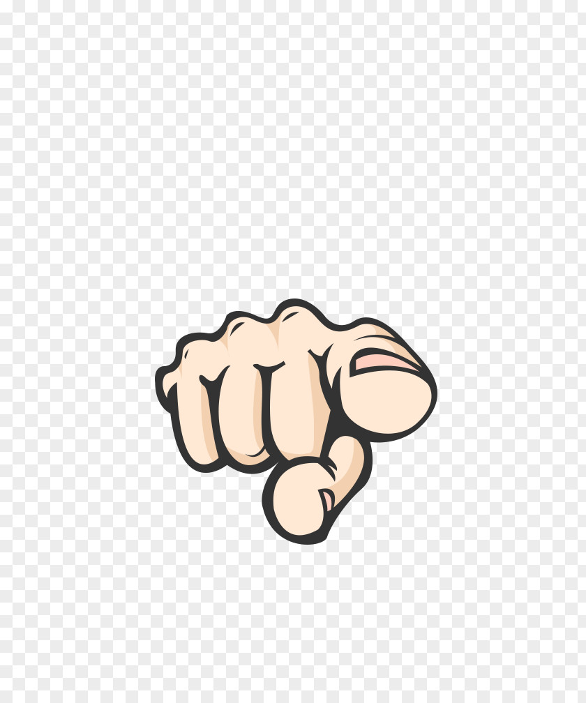 Cartoon Index Finger Pointing Gesture Pirena Download Icon PNG