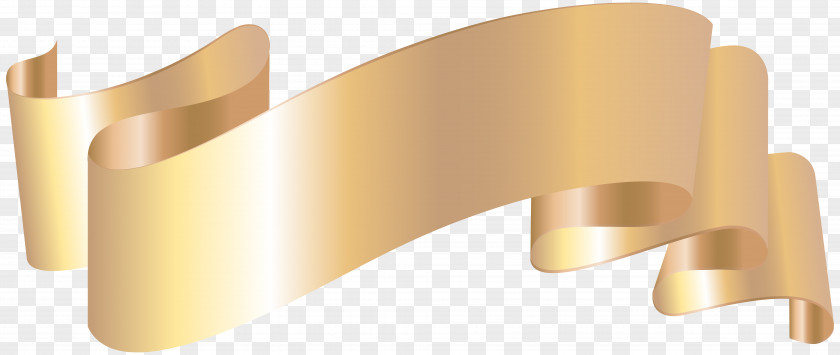 GOLD BANNER Paper Clip Art PNG