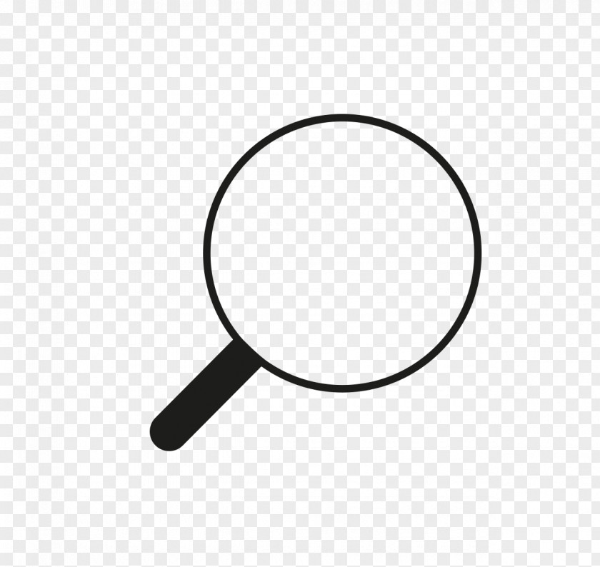 Magnifying Glass Circle Font PNG