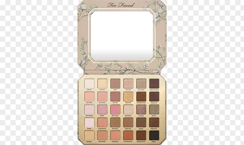 Eye Too Faced Natural Love Shadow Collection Palette Cosmetics Eyes PNG