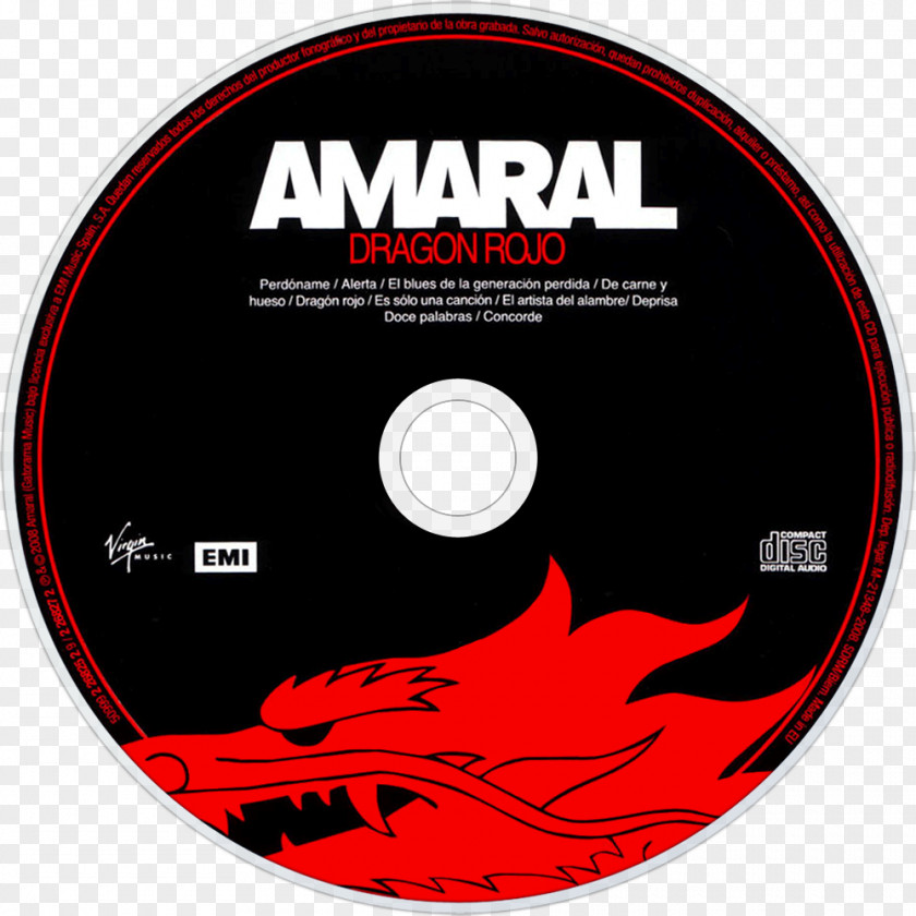 Gato Negro Amaral Dragón Rojo Compact Disc PNG