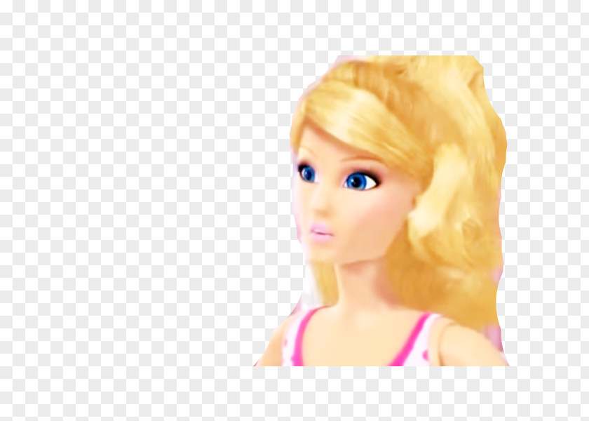 Models Gilr Barbie Blond Brown Hair PNG