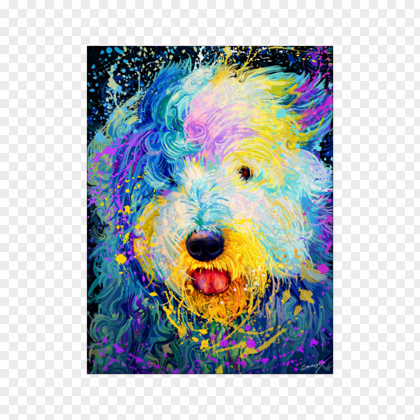 Painting Schnoodle Modern Art Acrylic Paint PNG