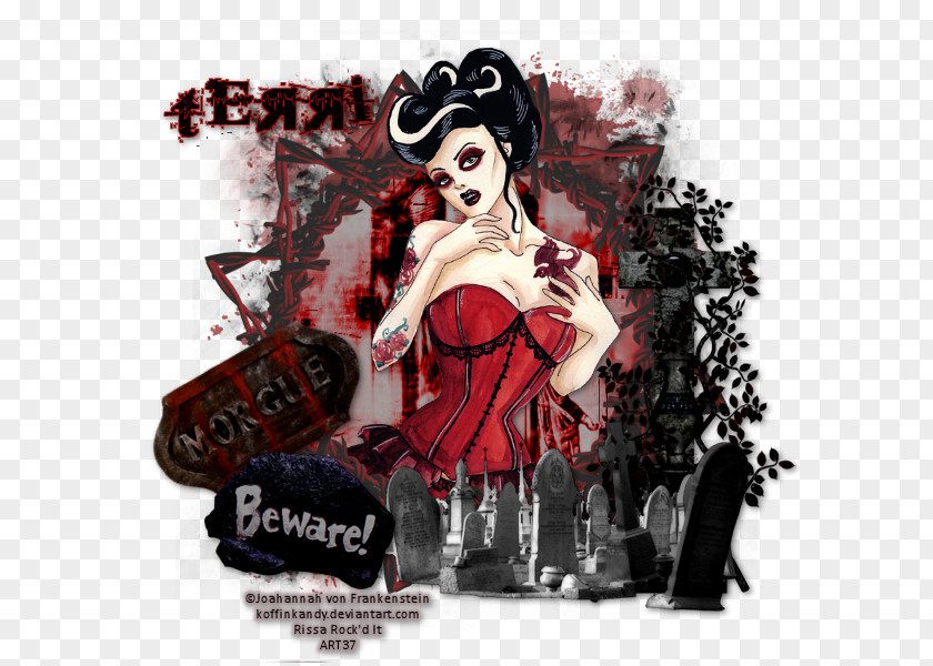 What Are Night Terrors Illustration Poster Pin-up Girl Album Cover Blood PNG