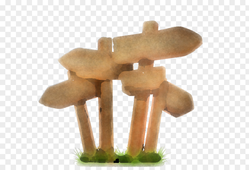 Grass Mushroom Toy Figurine PNG