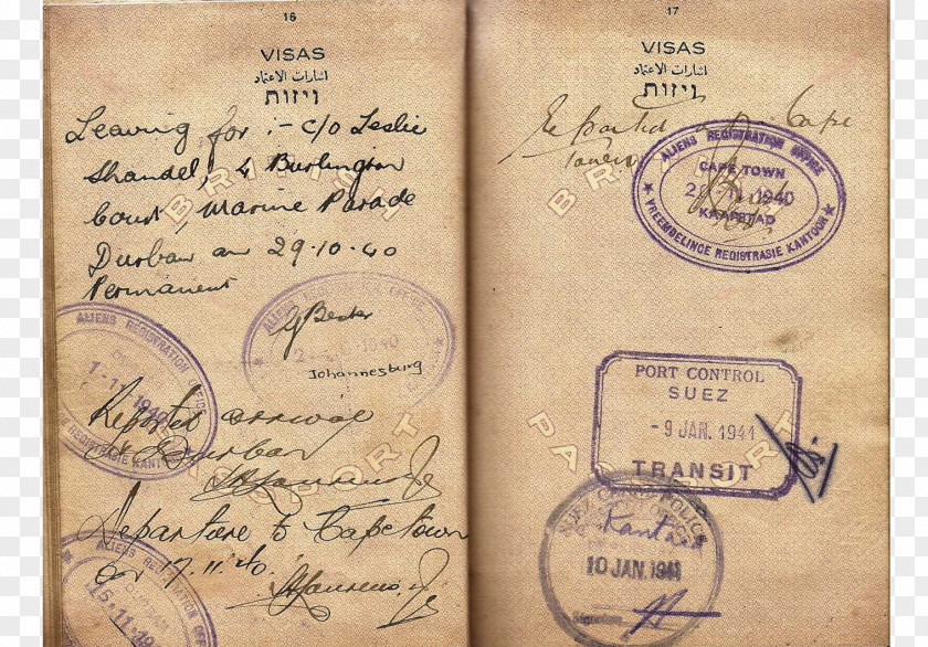 Passport Paper Font PNG