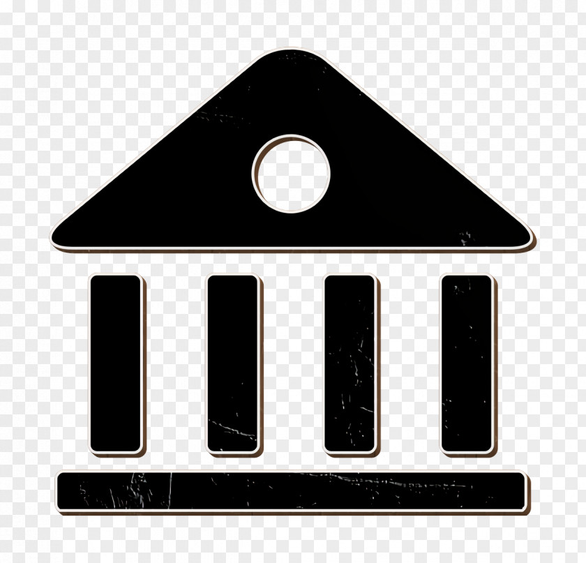 Rectangle Triangle Bank Icon Business Dollar PNG