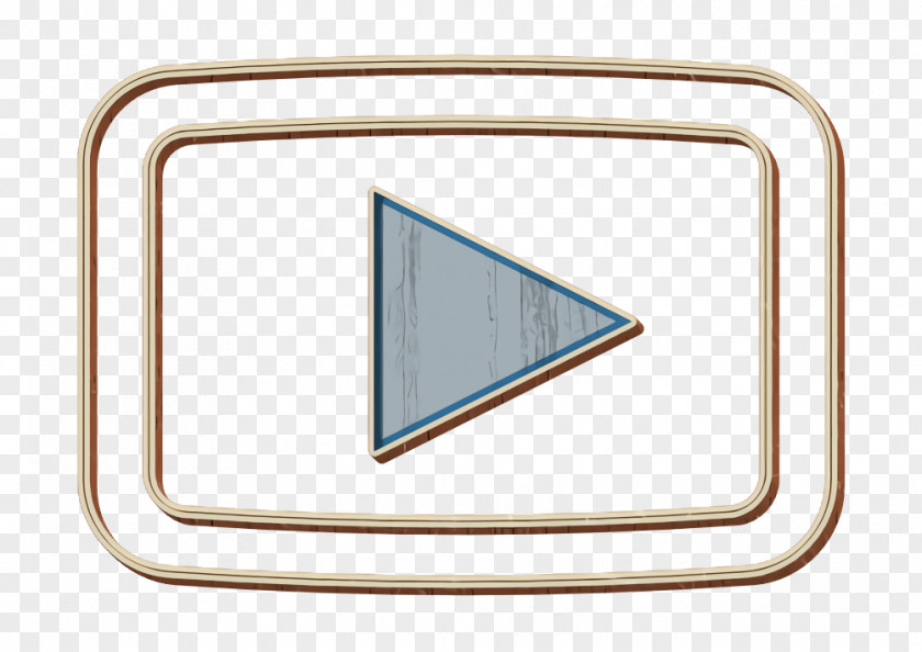 Triangle Rectangle Play Icon Social Video PNG