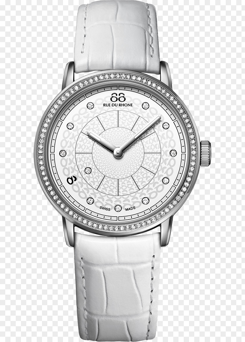 Watch 88 Rue Du Rhone Rhône Strap White PNG