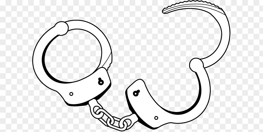 Clip Srt Handcuffs Police Coloring Book Copyright Art PNG