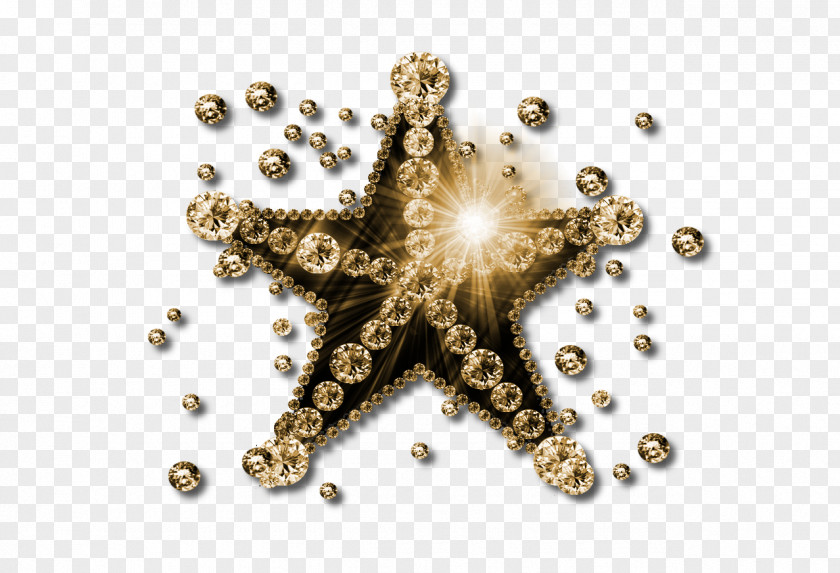 Gold Glitter Star Clip Art PNG