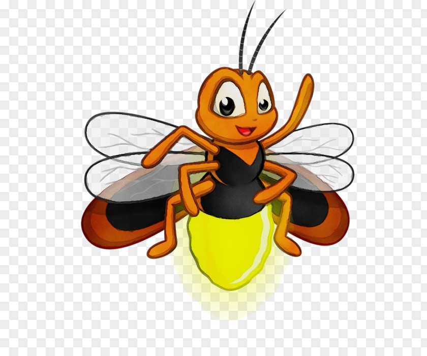 Bee Bumblebee Orange PNG