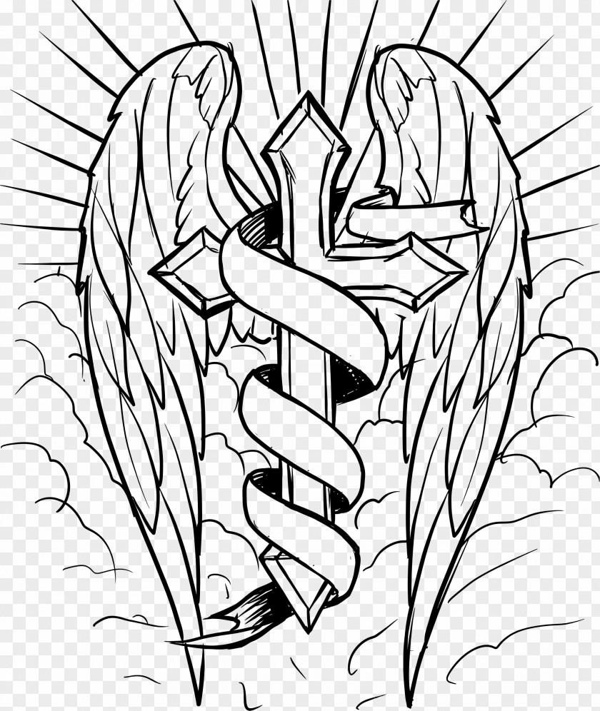 Christian Cross Coloring Book Drawing Celtic PNG