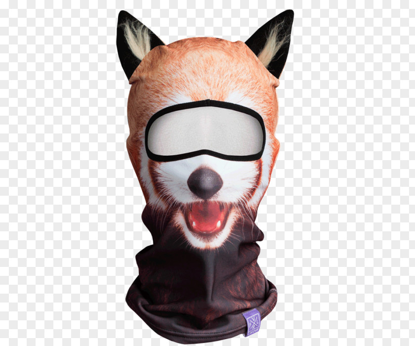 Red Panda Giant Balaclava Mask Headgear PNG