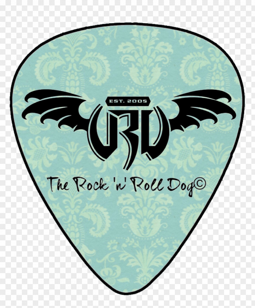 Rock N Roll Dog Guitar 11 October Logo PNG