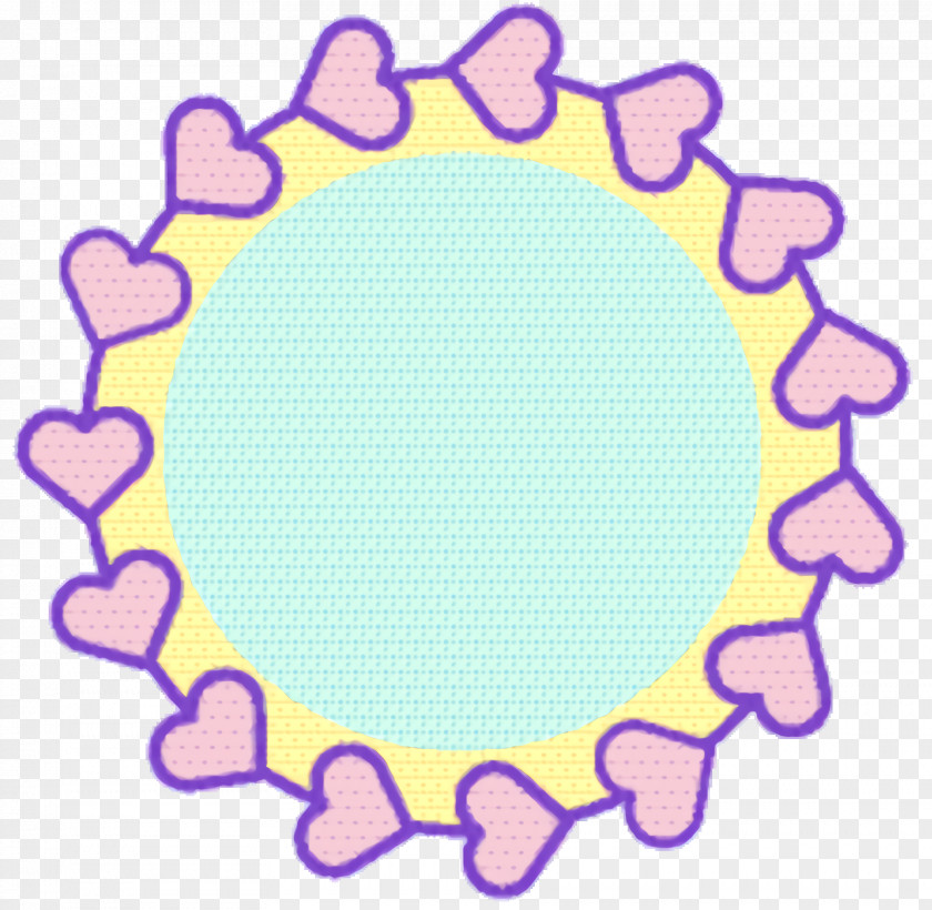 Sticker Violet Gold Circle PNG