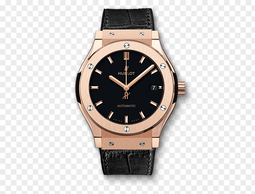 Watch Hublot Chronograph Skeleton Gold PNG