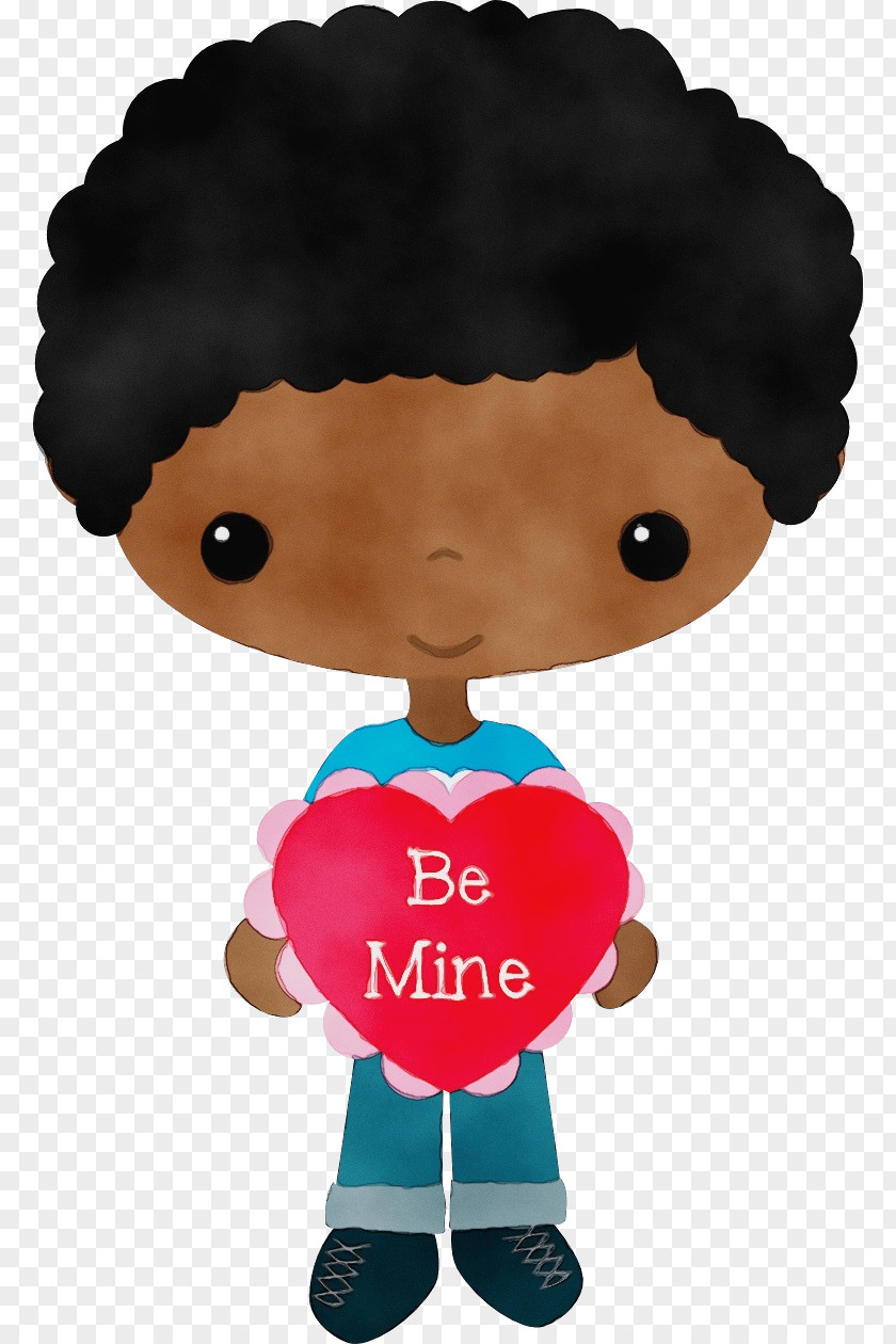 Animation Doll Cartoon Toy Afro Cheek Figurine PNG