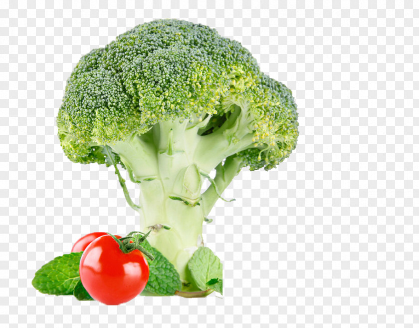 Broccoli And Tomatoes Cauliflower Vegetable Food Tomato PNG