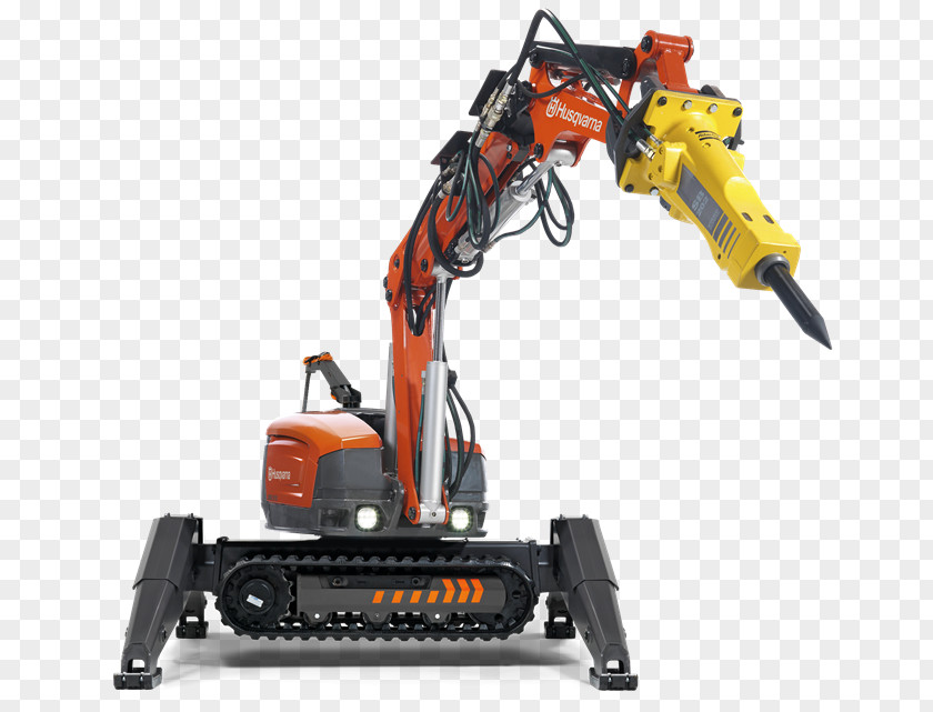 Demolition Machine Robot Husqvarna Group Breaker PNG