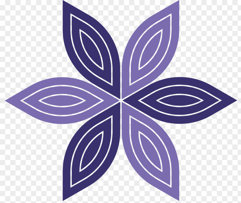 Leaf Petal Logo Line Font PNG