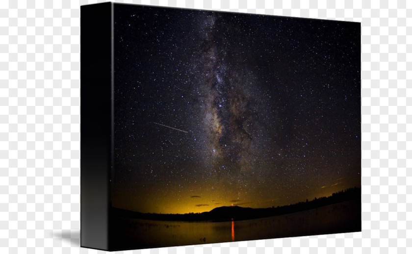 Milky Way Flagstaff Astronomical Object Gallery Wrap Lake Mary Road Canvas PNG