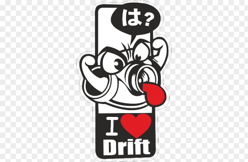 Car Bumper Sticker Drifting Decal PNG