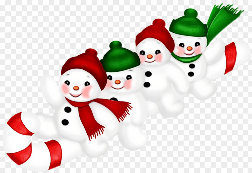 Cartoon Christmas Snowman PNG