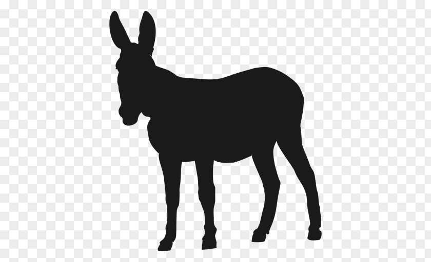 Donkey Silhouette Clip Art PNG