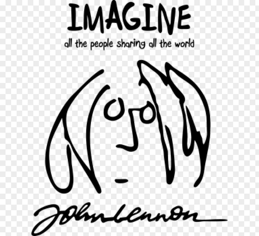 Signature Wall Decal The Beatles Sticker Imagine: John Lennon PNG