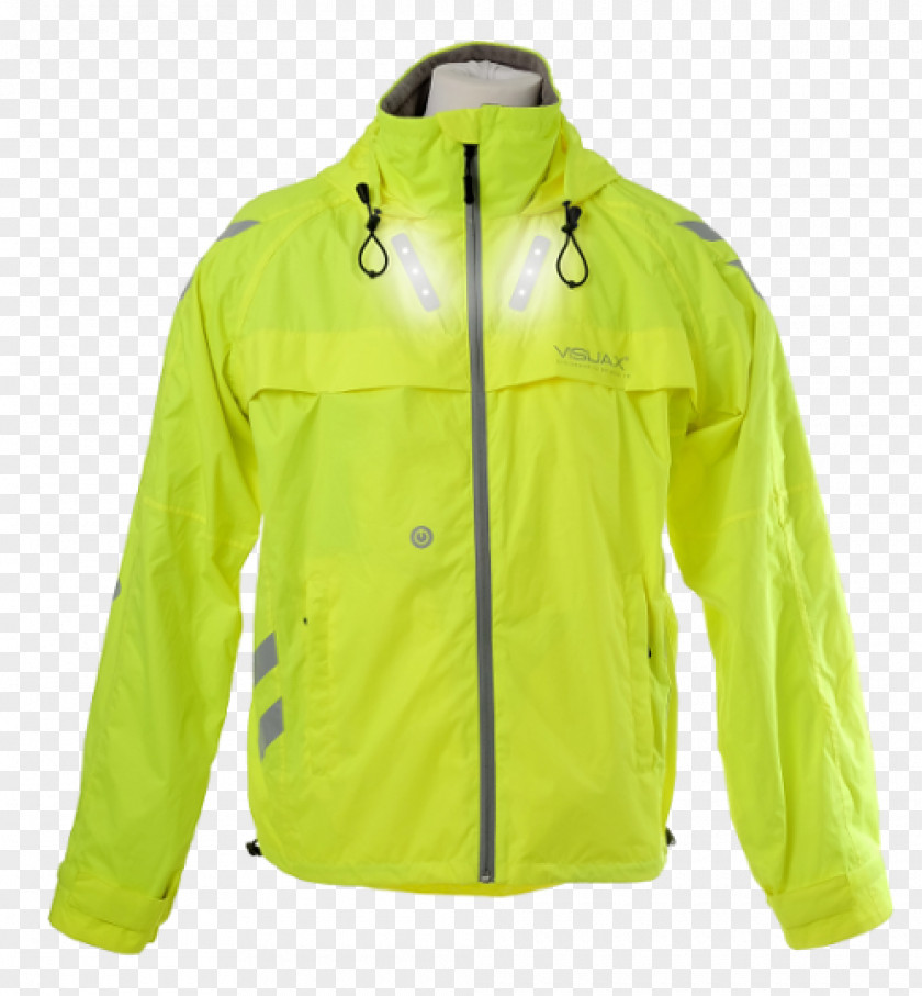 Yellow Jacket T-shirt Raincoat Polar Fleece Hood PNG