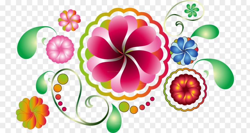 Colorful Flowers Flower Floral Design Clip Art PNG