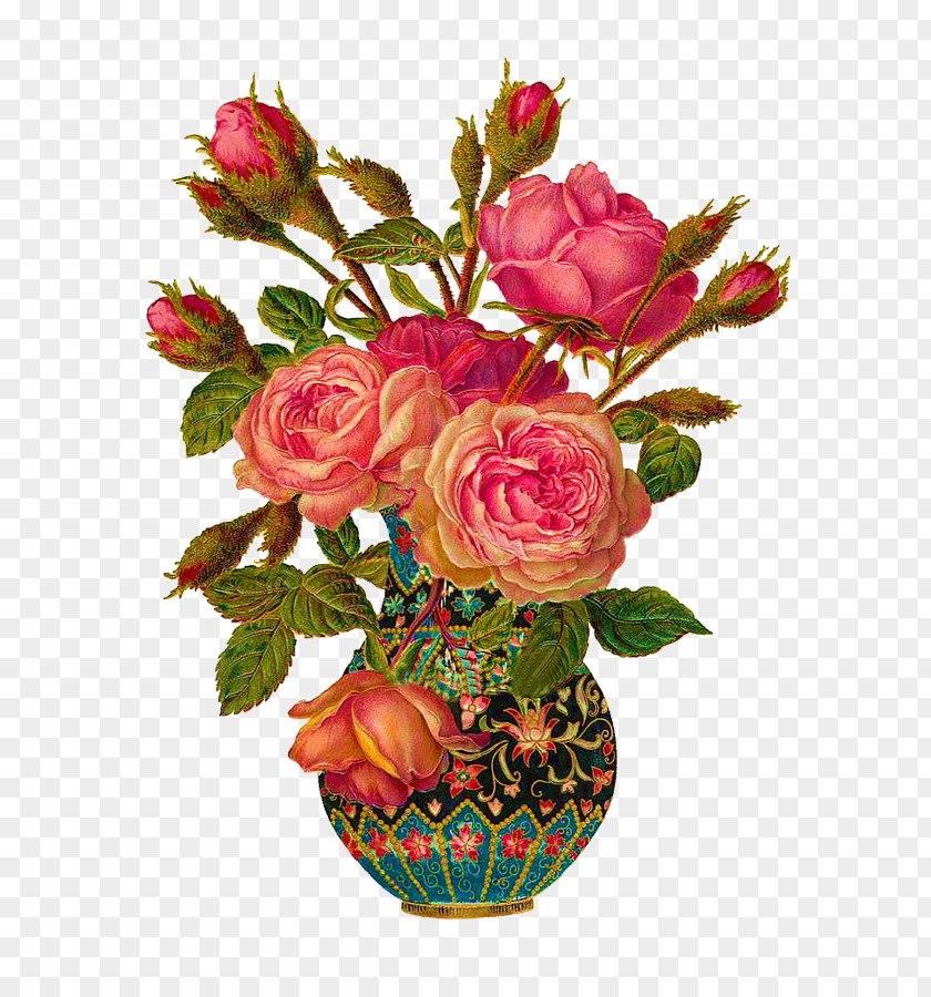 Flower Bouquet Garden Roses Cabbage Rose Clip Art PNG