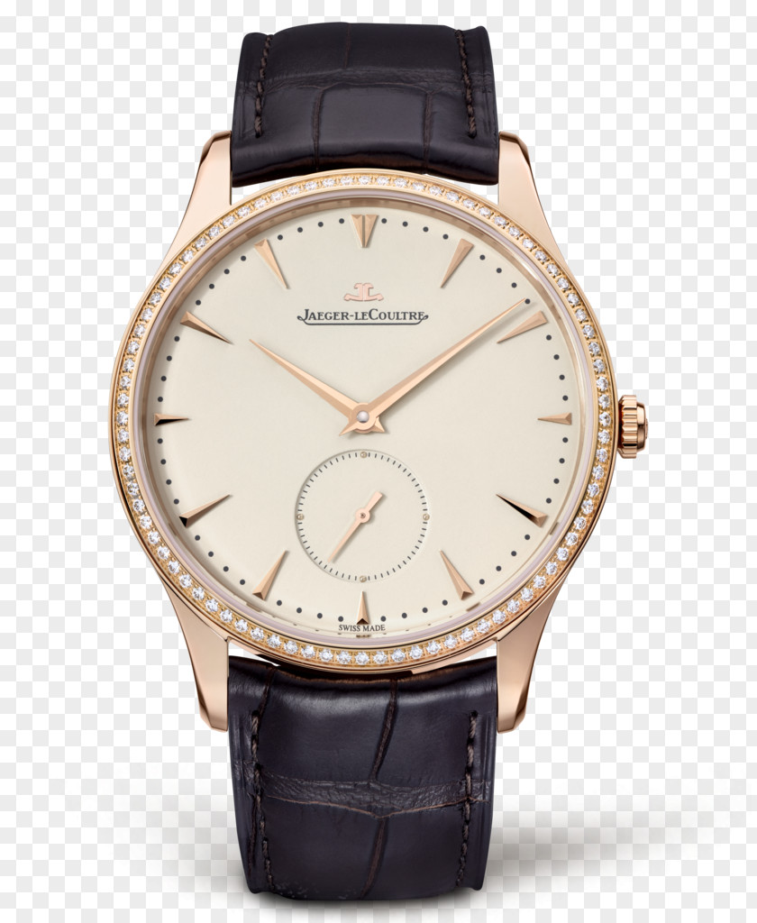 Jaeger-LeCoultre Wristwatch Rose Gold Watch Male Table Automatic Power Reserve Indicator Complication PNG