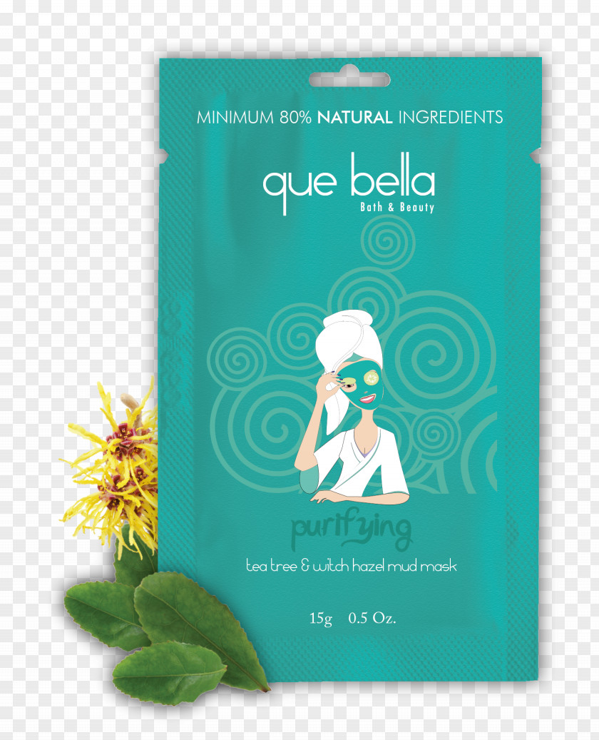 Tea Tree Que Bella Professional Repairing Charcoal Mud Mask Brand Face The PNG