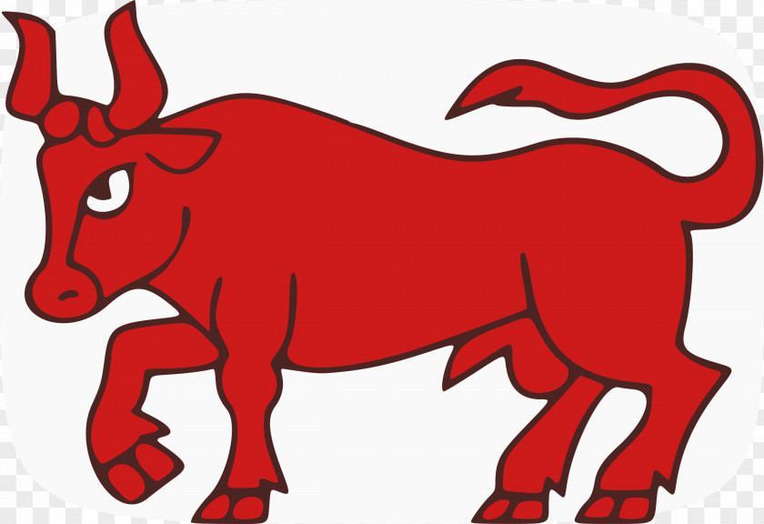 Bull Red Cattle Ox Clip Art PNG