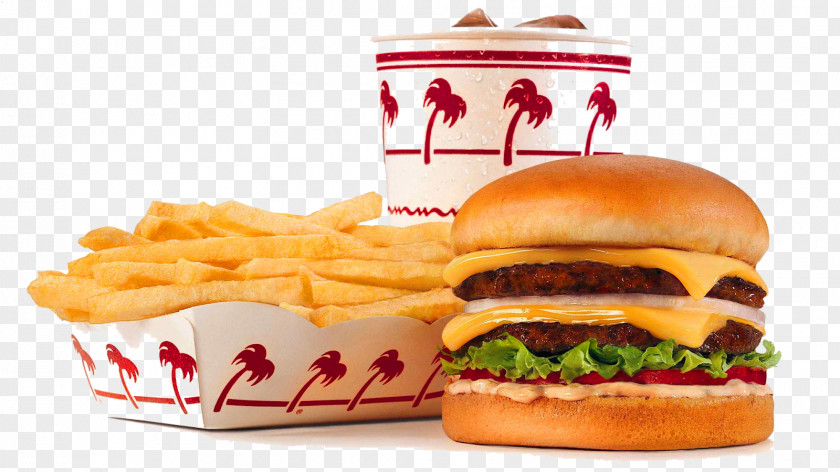 Burger And Coffe Hamburger Fast Food Restaurant In-N-Out French Fries PNG