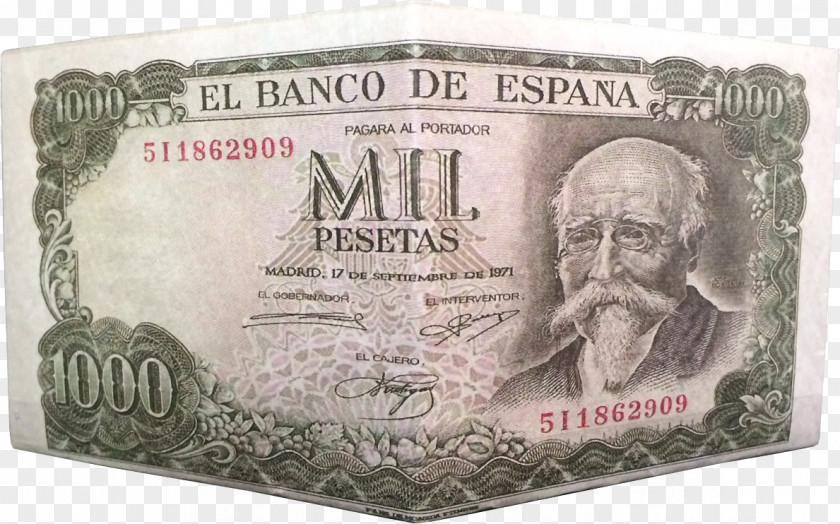 Banknote Spanish Peseta Coin Bank Of Spain PNG