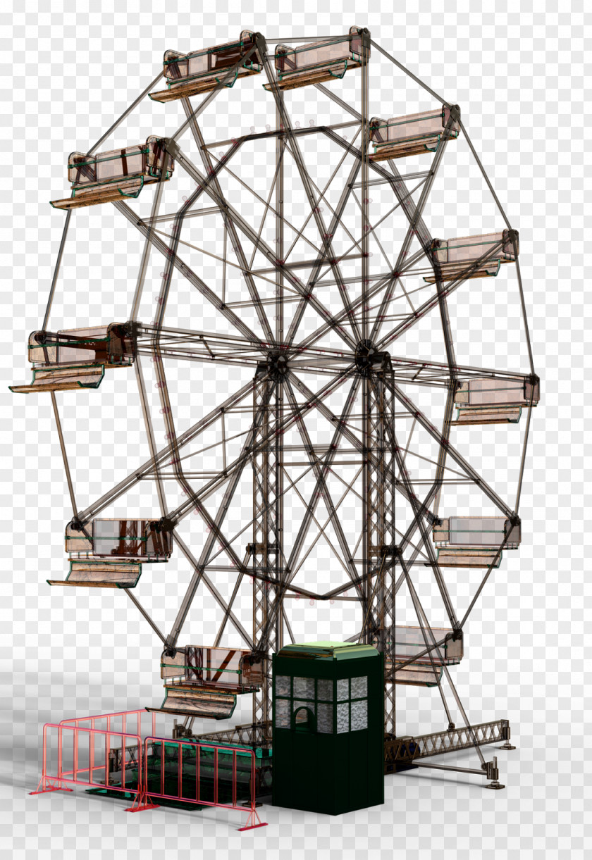 Giant Wheel Ferris Architectural Engineering Glass PNG