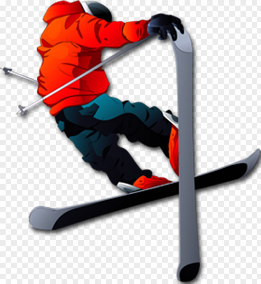 Skiing Ski Poles Freeskiing Jumping PNG
