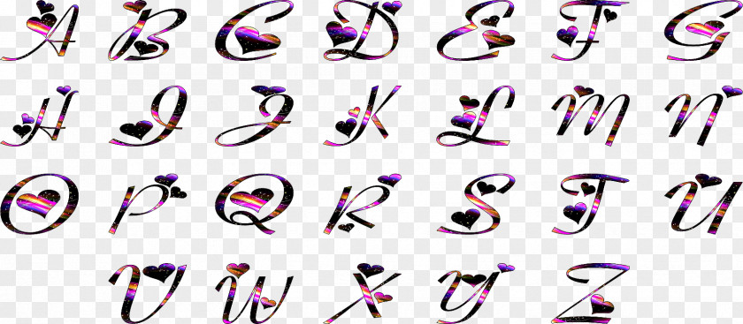 Alphabet Collection Body Jewellery Eyebrow Font PNG