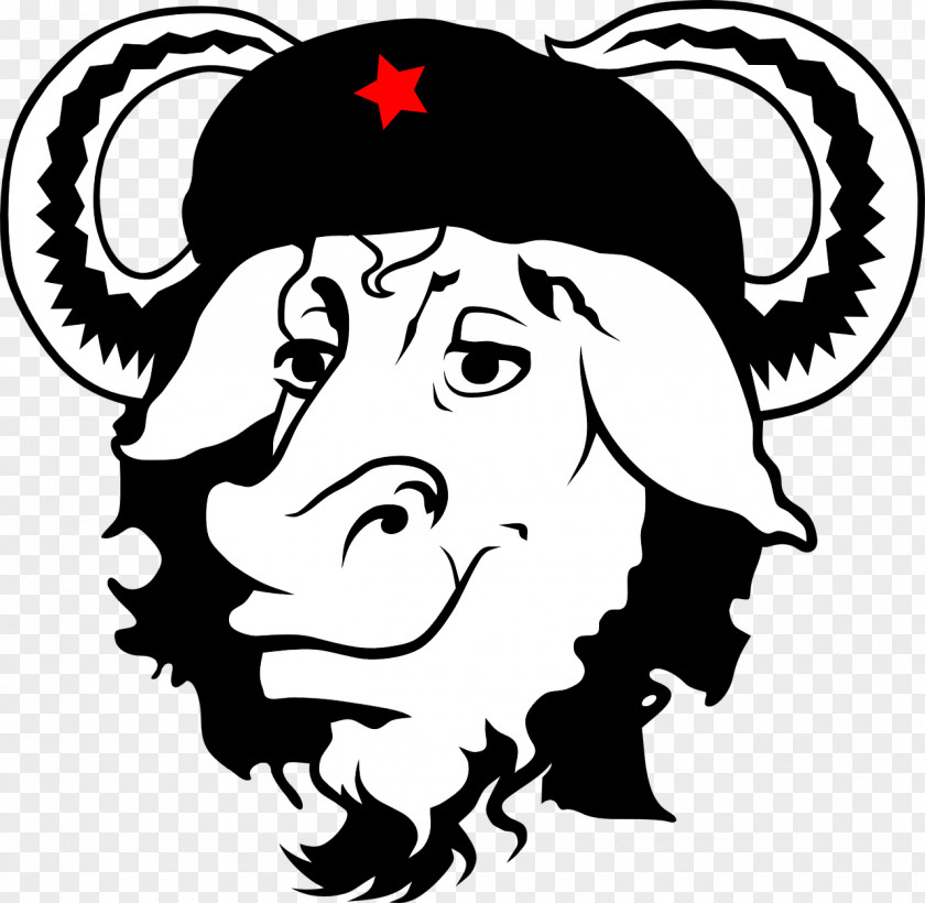 Che Guevara Wildebeest GNU/Linux Naming Controversy Clip Art PNG