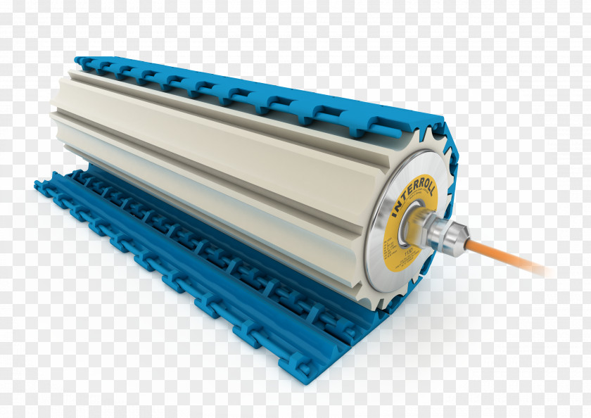Drum Interroll Machine Conveyor System Electric Motor PNG