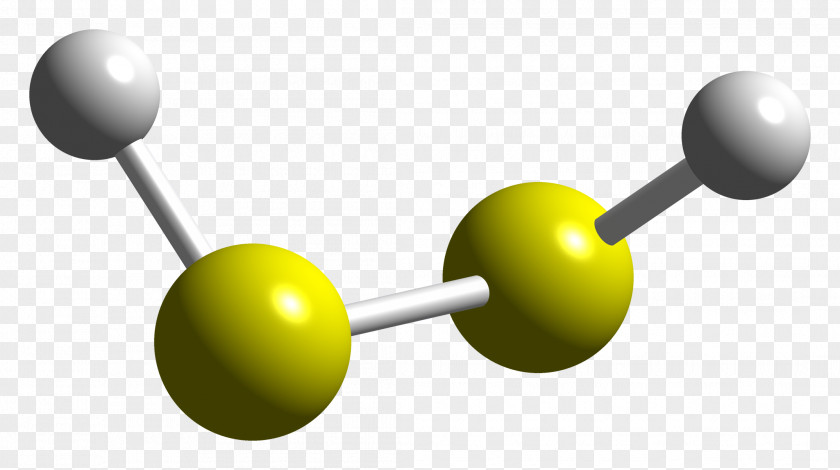 Hydrogen Disulfide Sulfanyl Sulfide Molecule PNG