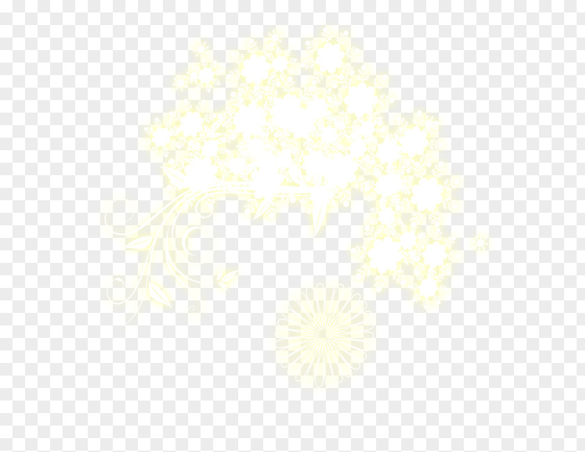Garland Light Effect White Pattern PNG