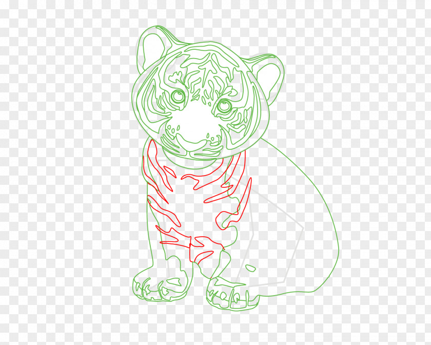 Lion Whiskers Tiger Cat Sketch PNG