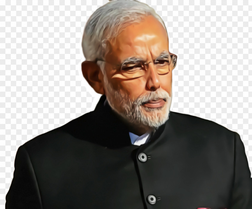 Moustache Elder Modi Cartoon PNG